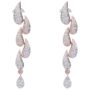 American Diamond CZ Rose Gold Plated Designer Necklace Set with Earrings - Image 4