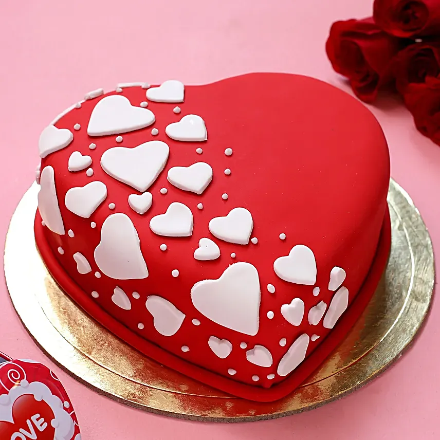 Special Hearts Truffle Fondant Cake Special Hearts Truffle Fondant Cake - Image 1