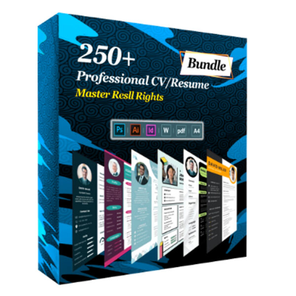250+ Professional CV/Resume Templates Bundle