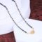 925 Sterling Silver Traditional Black Beaded Kala Mani Mangalsutra with Rose Gold for Women - Image 3