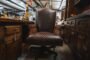 Barron Axis-Croc-napa leather Executive desk chair - Image 2