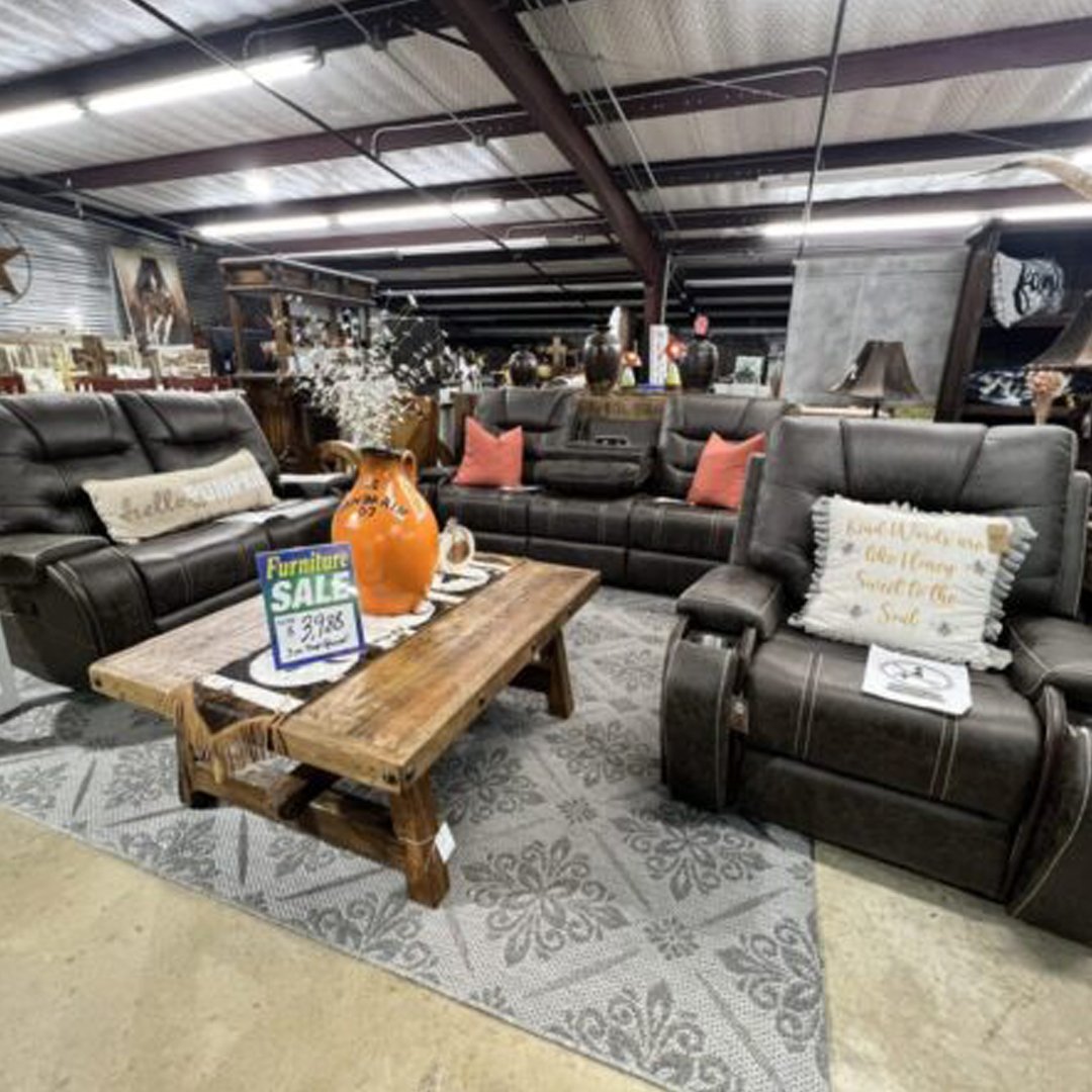 Bronco manual recliner living room set with individual cup holders Bronco manual recliner living room set with individual cup holders - Image 1
