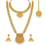 Indian Traditional Gold Plated Wedding Bridal Dulhan Jewellery Set