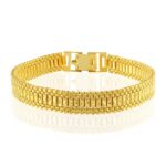 1Gram Gold covered stylish hand made Bracelet in Fashion Jewellery for Men & Women