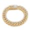 Gold Plated American Diamond Studded Charming Golden Bracelet For Men & Women
