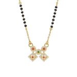 1gm Micron 18K Gold Plated Hypoallergenic Black Beads Kala Mani 925 Sterling Silver Mangalsutra
