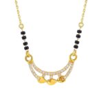 1gm Micron 18K Gold Plated Hypoallergenic Black Beads Kala Mani 925 Sterling Silver Mangalsutra