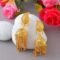 24Kt Micron 1 Gram Gold Traditional Jhalar Jhumka Earrings - Image 2