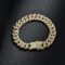 Gold Plated American Diamond Studded Charming Golden Bracelet For Men & Women - Image 4