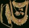 Gold plated artificial Wedding Bridal temple jewellery Necklace set with Mango design - Image 3