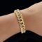 Gold Plated American Diamond Studded Charming Golden Bracelet For Men & Women - Image 3