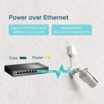 TP-Link 8 Port Gigabit Desktop Switch | 4 Port PoE 55W | 802.3AF Compliant | Shielded Ports | Traffic Optimization | Plug and Play | Sturdy Metal (TL-SG1008P),Black - Image 3