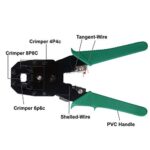 FEDUS Network Wire Stripper,100PCS RJ45 CAT5 CAT5e Connectors,Cable Tester RJ45 Crimp Tool kit CAT5 Cat5e Crimping Tool Crimp Crimper - Image 3