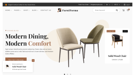 Online Furniture Store Website